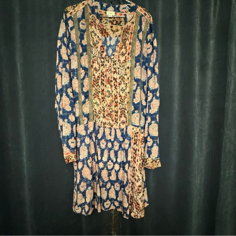 Boho Dress by Anthropologie - Tiny Brand mini long sleeve dress with Pockets M